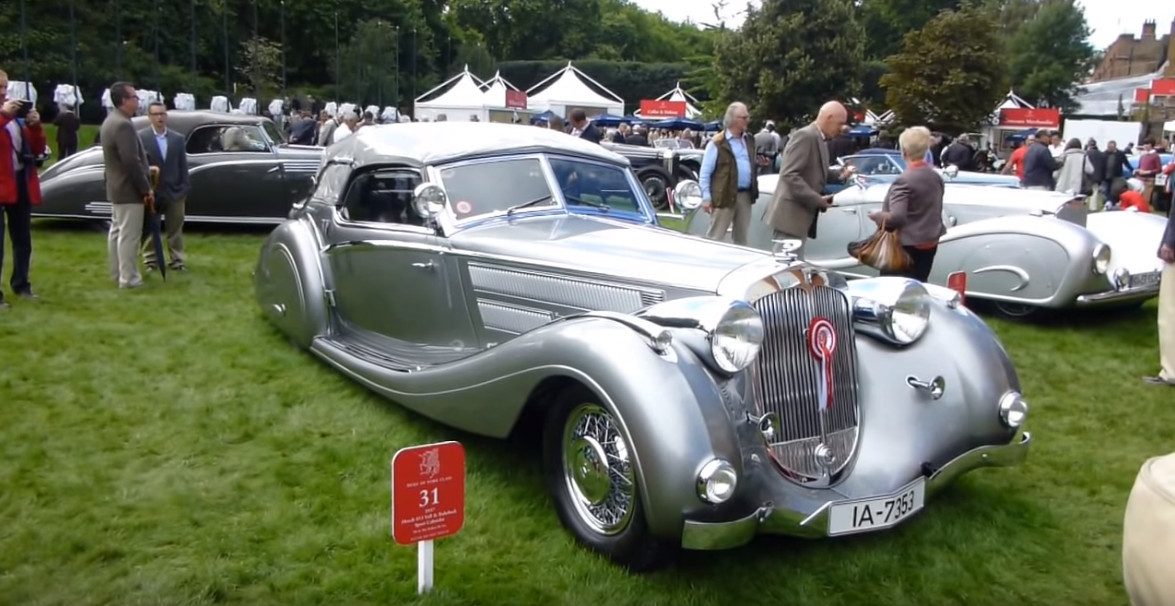 1937 Horch 853 Voll & Ruhrbeck Sport Cabriolet at St. James's Concours of Elegance 2013